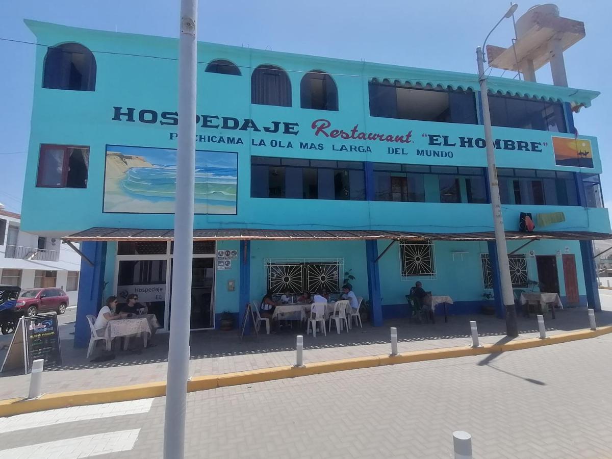 Hospedaje Restaurante El Hombre プエルト・チカマ エクステリア 写真